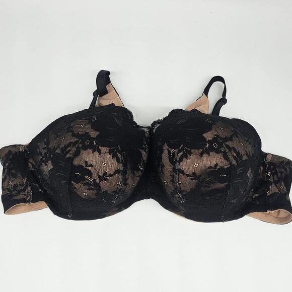 Torrid Curve Black and Tan Lace Bra - Picture 1 of 9